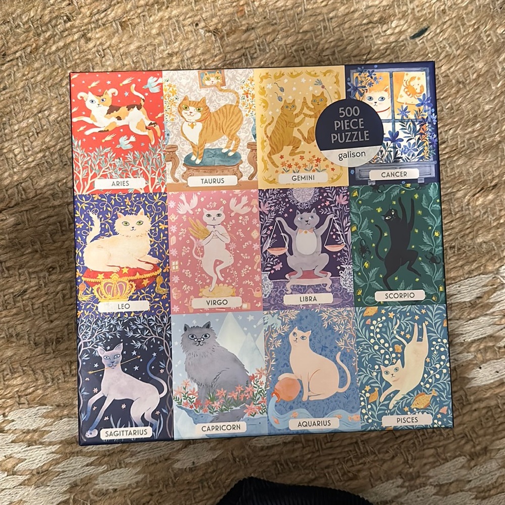 Galison Cat Zodiac 500 pc puzzle